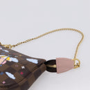 LOUIS VUITTON Damier Ebene Vivienne Mini Pochette Accessoires N60402 Auth LN251M-8