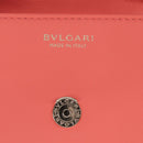 BVLGARI Serpenti Cabochon Microbag Chain Bag Leather Pink Gold Auth LN252M-20