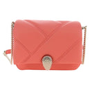 BVLGARI Serpenti Cabochon Microbag Chain Bag Leather Pink Gold Auth LN252M-2