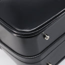 GUCCI Vanity Hand Bag Patent leather 2way Black Silver 013 2122 2490 Auth LN253-14