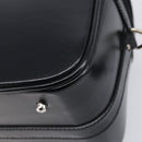 GUCCI Vanity Hand Bag Patent leather 2way Black Silver 013 2122 2490 Auth LN253-15
