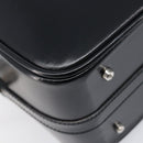 GUCCI Vanity Hand Bag Patent leather 2way Black Silver 013 2122 2490 Auth LN253-16