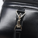 GUCCI Vanity Hand Bag Patent leather 2way Black Silver 013 2122 2490 Auth LN253-17