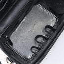 GUCCI Vanity Hand Bag Patent leather 2way Black Silver 013 2122 2490 Auth LN253-22