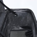 GUCCI Vanity Hand Bag Patent leather 2way Black Silver 013 2122 2490 Auth LN253-23