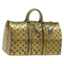 LOUIS VUITTON Monogram Keepall Motif Paper Weight metal Gold Tone LV Auth LN254-1