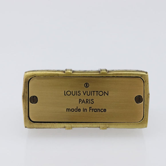 LOUIS VUITTON Monogram Keepall Motif Paper Weight metal Gold Tone LV Auth LN254