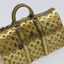 LOUIS VUITTON Monogram Keepall Motif Paper Weight metal Gold Tone LV Auth LN254-15