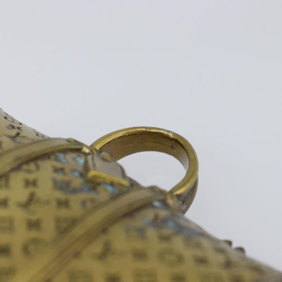 LOUIS VUITTON Monogram Keepall Motif Paper Weight metal Gold Tone LV Auth LN254