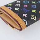 LOUIS VUITTON Monogram Multicolor Porte Monnaie Pla Black M92656 LV Auth LN255V-16