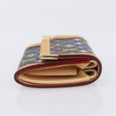 LOUIS VUITTON Monogram Multicolor Porte Monnaie Pla Black M92656 LV Auth LN255V-3
