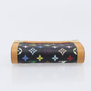 LOUIS VUITTON Monogram Multicolor Porte Monnaie Pla Black M92656 LV Auth LN255V-5