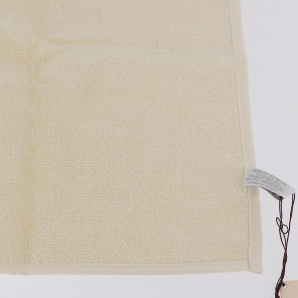 HERMES Towel Cotton 2 Set Ivory Auth LN257