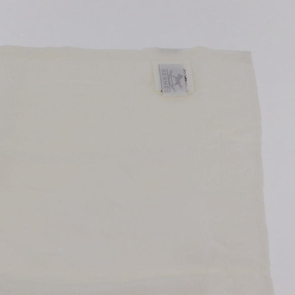 HERMES Towel Cotton 2 Set Ivory Auth LN257