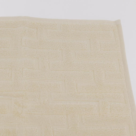 HERMES Towel Cotton 2 Set Ivory Auth LN257