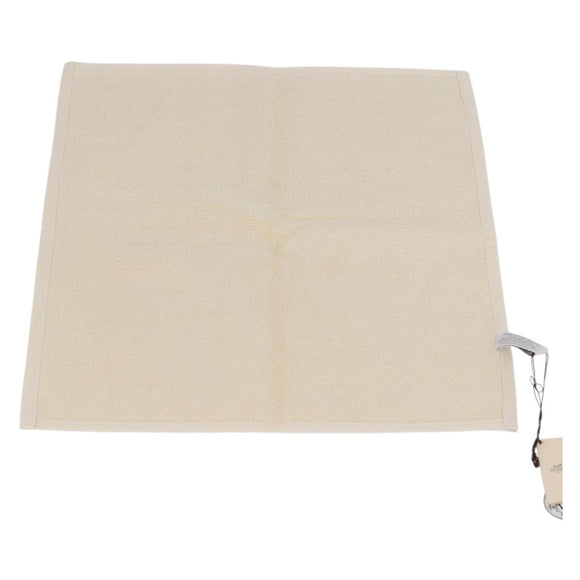 HERMES Towel Cotton 2 Set Ivory Auth LN257