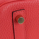 HERMES Birkin 30 Hand Bag Taurillon ClemenceLeather Pink Gold Auth LN261SM-14