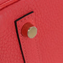 HERMES Birkin 30 Hand Bag Taurillon ClemenceLeather Pink Gold Auth LN261SM-16