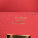 HERMES Birkin 30 Hand Bag Taurillon ClemenceLeather Pink Gold Auth LN261SM-28