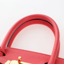 HERMES Birkin 30 Hand Bag Taurillon ClemenceLeather Pink Gold Auth LN261SM-8