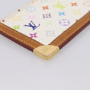 LOUIS VUITTON Monogram Multicolor Pochette Cles Purse White M92655 LV Auth LN266-12