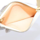 LOUIS VUITTON Monogram Multicolor Pochette Cles Purse White M92655 LV Auth LN266-15