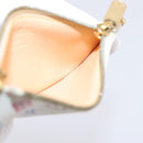 LOUIS VUITTON Monogram Multicolor Pochette Cles Purse White M92655 LV Auth LN266-16