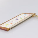 LOUIS VUITTON Monogram Multicolor Pochette Cles Purse White M92655 LV Auth LN266-6