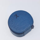 LOUIS VUITTON Epi Ecrin Bijoux 10 Jewelry Box Blue M48225 LV Auth LN267-6