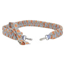 FENDI Shoulder Strap Leather 35.4"" Light Blue Silver Auth LN268V-13