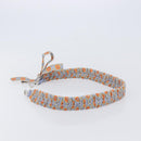 FENDI Shoulder Strap Leather 35.4"" Light Blue Silver Auth LN268V-3