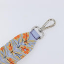 FENDI Shoulder Strap Leather 35.4"" Light Blue Silver Auth LN268V-5