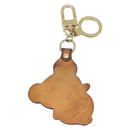 LOUIS VUITTON Takashi Murakami Porte Cles Panda Charm Leather M62637 Auth LN270-6