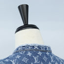 LOUIS VUITTON Monogram Denim Dress 34 Blue LV Auth LN271M-10