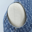 LOUIS VUITTON Monogram Denim Dress 34 Blue LV Auth LN271M-11