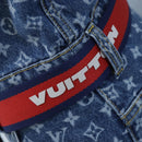 LOUIS VUITTON Monogram Denim Dress 34 Blue LV Auth LN271M-16