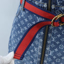 LOUIS VUITTON Monogram Denim Dress 34 Blue LV Auth LN271M-18
