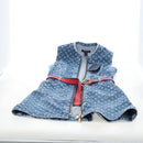 LOUIS VUITTON Monogram Denim Dress 34 Blue LV Auth LN271M-19