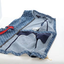 LOUIS VUITTON Monogram Denim Dress 34 Blue LV Auth LN271M-25