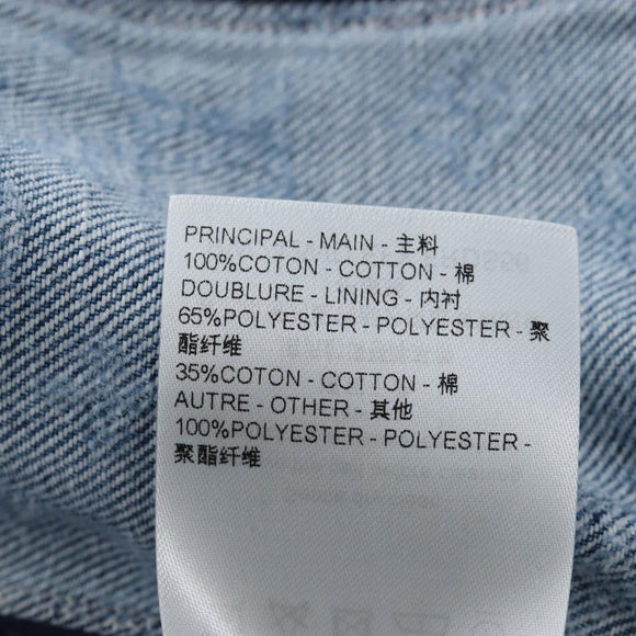 LOUIS VUITTON Monogram Denim Dress 34 Blue LV Auth LN271M