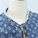 LOUIS VUITTON Monogram Denim Dress 34 Blue LV Auth LN271M-5