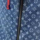 LOUIS VUITTON Monogram Denim Dress 34 Blue LV Auth LN271M-8