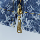 LOUIS VUITTON Monogram Denim Dress 34 Blue LV Auth LN271M-9