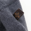 LOUIS VUITTON Skirt Wool S Gray LV Auth LN273M-3