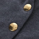 LOUIS VUITTON Skirt Wool S Gray LV Auth LN273M-4