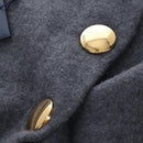 LOUIS VUITTON Skirt Wool S Gray LV Auth LN273M-5