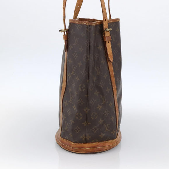 LOUIS VUITTON Monogram Bucket GM Shoulder Bag M42236 LV Auth LNZ004