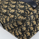 Christian Dior Trotter Canvas Hand Bag Navy Gold Auth LNZ006-17