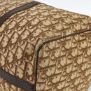 Christian Dior Trotter Canvas Boston Bag Beige Silver Auth LNZ007-9