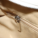 Salvatore Ferragamo Gancini Hand Bag Leather White Silver Auth LNZ008-22